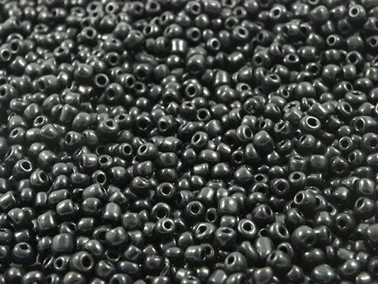 Perles de rocailles 4 mm - Noir opaque - 20g  Ma Boutique de Perles