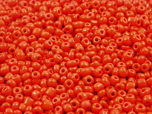 Perles de rocailles  4 mm - Rouge opaque - 20g  Ma Boutique de Perles