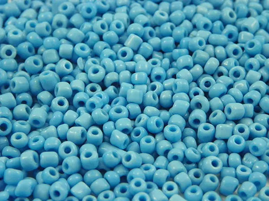 Perles de rocailles 4 mm - Bleu ciel opaque - 20g  Ma Boutique de Perles