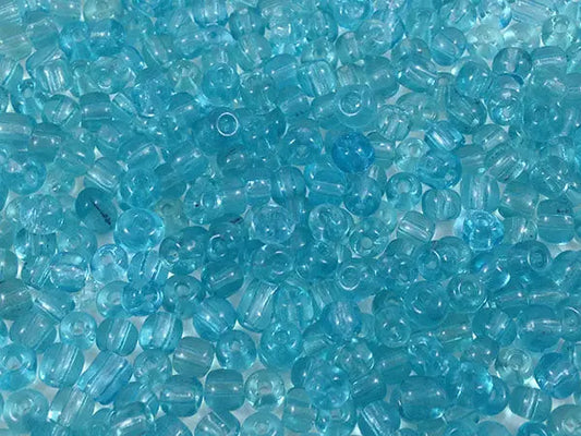 Perles de rocailles 4 mm - Turquoise transparent - 20g  Ma Boutique de Perles