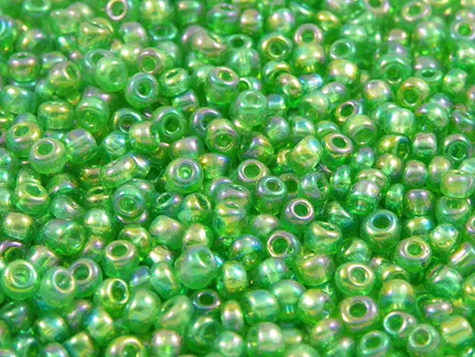 Perles de rocailles 4 mm - Vert transparent - 20g  Ma Boutique de Perles