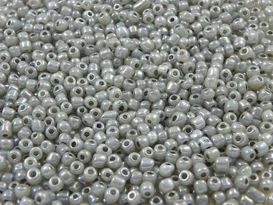 Perles de rocailles 4 mm - Gris nacré - 20g  Ma Boutique de Perles