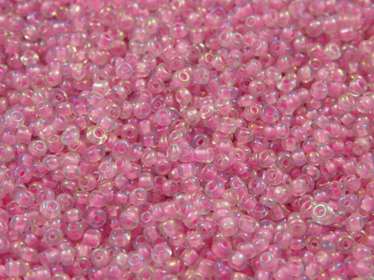 Perles de rocailles 12/0 - Rose irisé - 20g  Ma Boutique de Perles