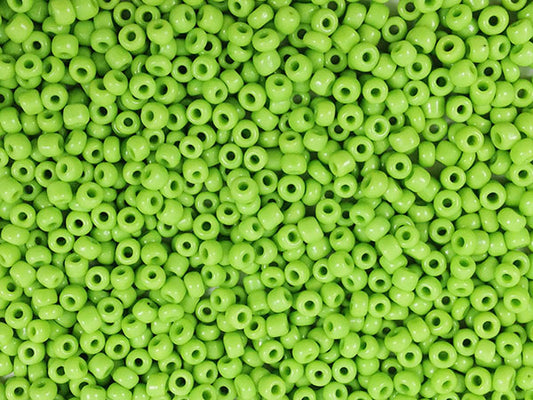 Perles de rocailles 2 mm - Vert pomme opaque - 20g  Ma Boutique de Perles