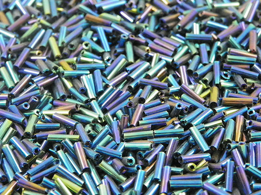 Bugles 6 mm - Multicolore irisé - 15g  Ma Boutique de Perles