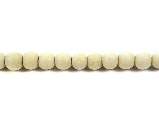 Perles en bois - Blanc mat - 4 mm - x 50  Ma Boutique de Perles