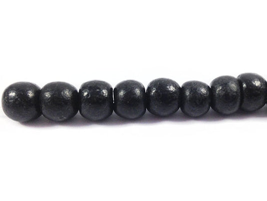 Perles en bois - Noir mat - 8 mm - x 10  Ma Boutique de Perles