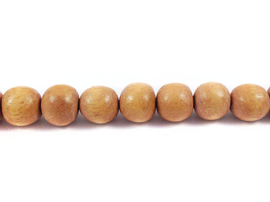 Perles en bois - Brun clair mat - 8 mm - x 10  Ma Boutique de Perles