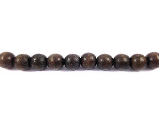 Perles en bois - Marron mat - 8 mm - x 10  Ma Boutique de Perles