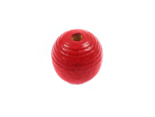 Perle en bois 20 mm - Rouge - x 1  Ma Boutique de Perles