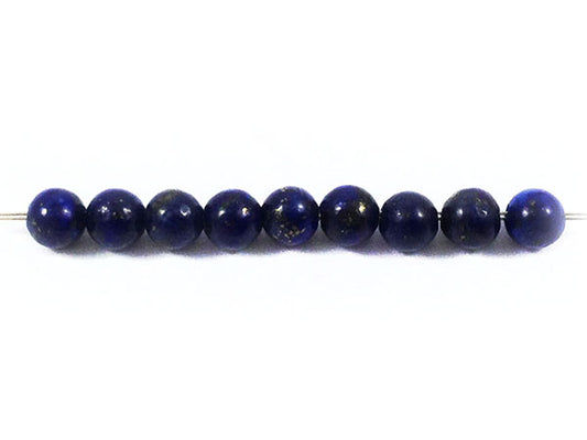 Lapis Lazuli - Perles rondes - 4 mm - x 15