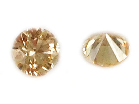 Cabochons zirconium grade A - Champagne - 3 mm - x 10  Ma Boutique de Perles