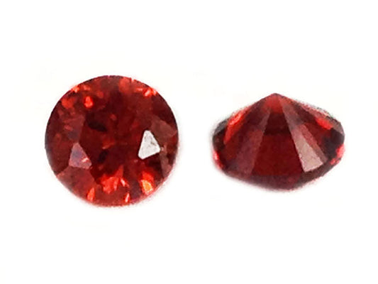 Cabochons zirconium grade A - Rouges - 3 mm - x 10  Ma Boutique de Perles