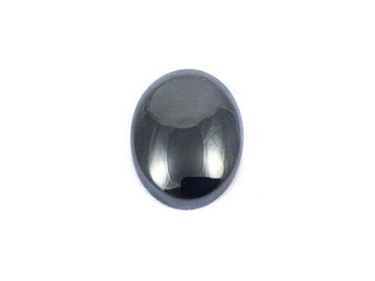 Hématite noire - Cabochon ovale - 18 x 13 mm - x 1  Ma Boutique de Perles