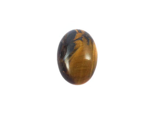 Oeil de tigre naturel - Cabochon ovale - 18 x 13 mm - x 1  Ma Boutique de Perles