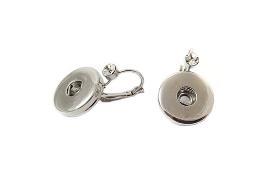 Armatures de boucles d'oreilles  pour boutons-pression - x 2