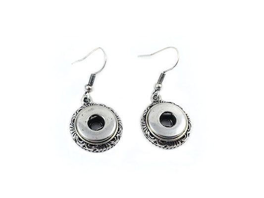 Armatures de boucles d'oreilles pour boutons-pression - x 2