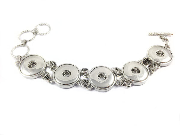 Bracelet 5 boutons-pression - x 1  Ma Boutique de Perles