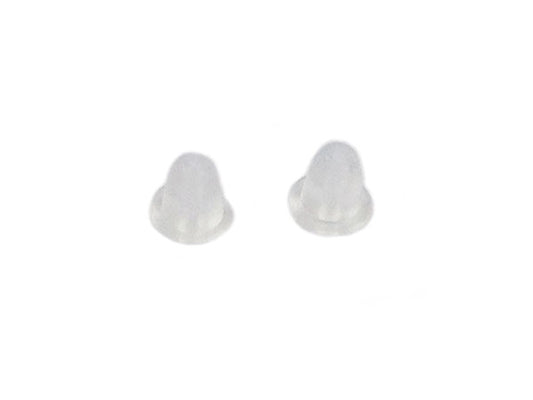 Fermoirs caoutchouc pour boucles d'oreilles - 4 mm - x 50  Ma Boutique de Perles