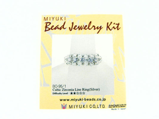 Bague Miyuki Cubic Zirconia - Kit - x 1