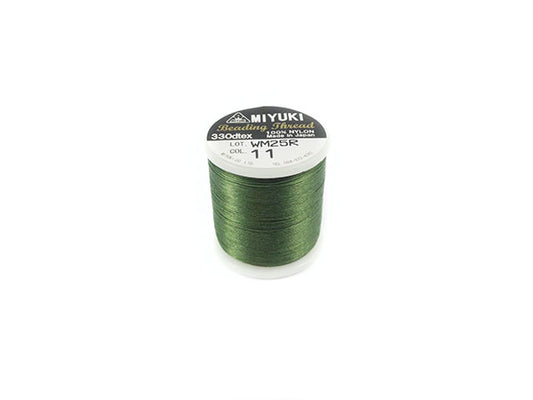 Fil nylon Miyuki - Vert olive - 0,25 mm - x 50 m  Ma Boutique de Perles