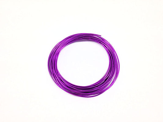 Fil Aluminium - Violet - 1,5 mm - X 6 m  Ma Boutique de Perles