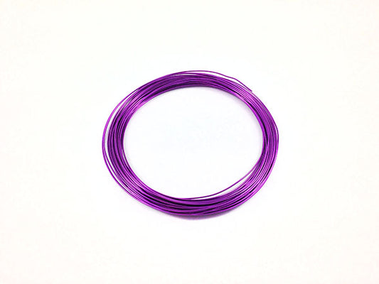 Fil Aluminium - Violet - 0,8 mm - X 10 m  Ma Boutique de Perles