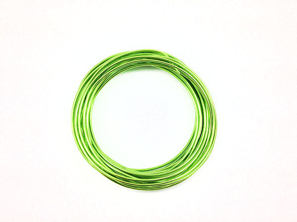 Fil Aluminium - Vert pomme - 2 mm - X 6 m