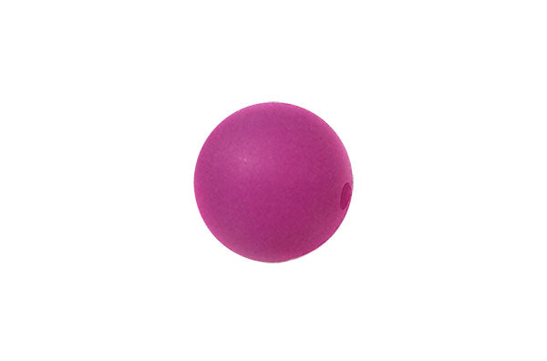 Perle ronde Polaris - 12 mm - Fuchsia Mat - x 1  Ma Boutique de Perles