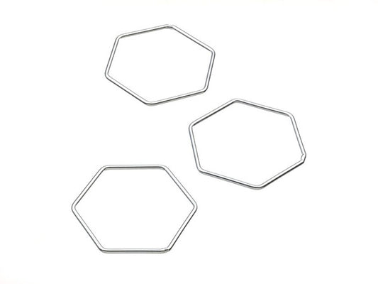 Intercalaire hexagonal - 20 mm - Argent 925 - x 1  Ma Boutique de Perles